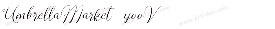 UmbrellaMarket-yooV字体转换