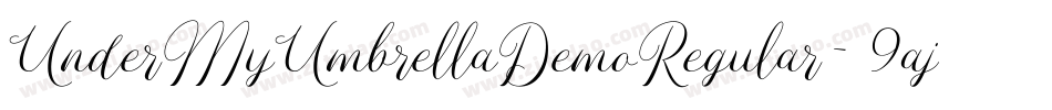 UnderMyUmbrellaDemoRegular-9ajL字体转换
