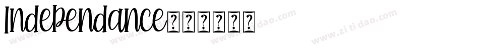Independance字体转换