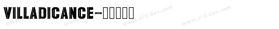 VILLADICANCE字体转换