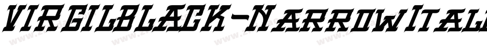 VIRGILBLACK-NarrowItalic字体转换