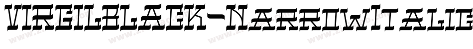 VIRGILBLACK-NarrowItalic字体转换