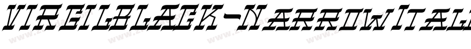 VIRGILBLACK-NarrowItalic字体转换