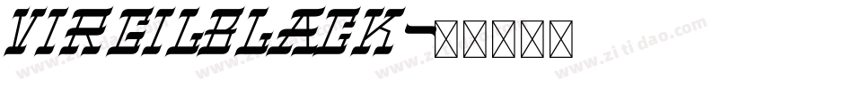 VIRGILBLACK字体转换