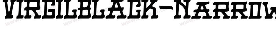 VIRGILBLACK-NarrowItalic字体转换