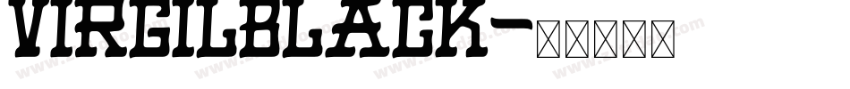 VIRGILBLACK字体转换