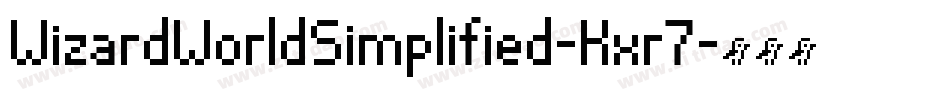 WizardWorldSimplified-Kxr7字体转换