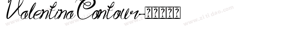 ValentinaContour字体转换