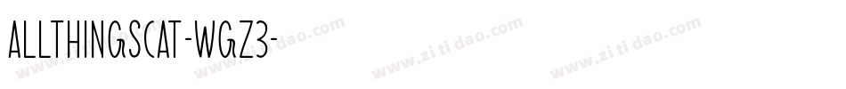 AllThingsCat-wgz3字体转换