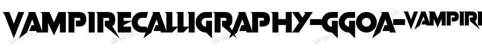 VampireCalligraphy-GgoA字体转换