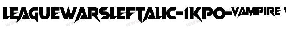 LeagueWarsLeftalic-1KP0字体转换