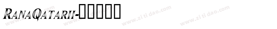 RanaQatarii字体转换