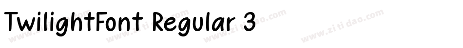 TwilightFont-Regular-3字体转换