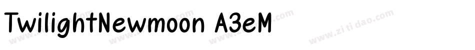 TwilightNewmoon-A3eM字体转换