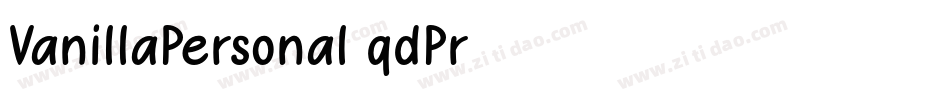 VanillaPersonal-qdPr字体转换