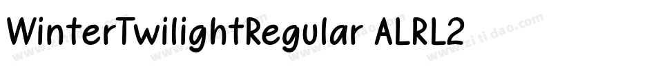 WinterTwilightRegular-ALRL2字体转换