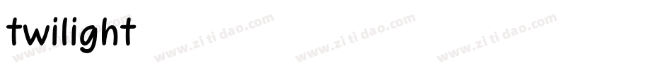 twilight字体转换