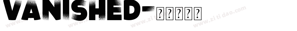 vanished字体转换