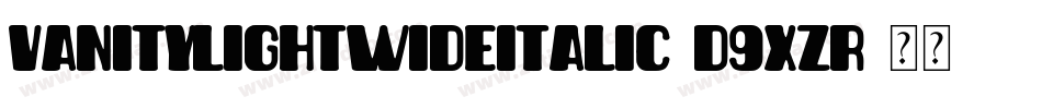 VanityLightwideitalic-d9xzR字体转换