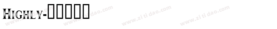 Highly字体转换