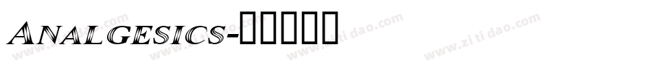 Analgesics字体转换