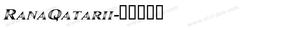 RanaQatarii字体转换