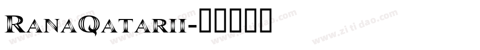 RanaQatarii字体转换