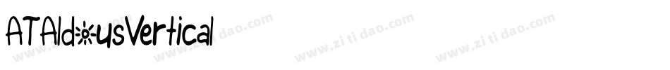 ATAldousVertical字体转换