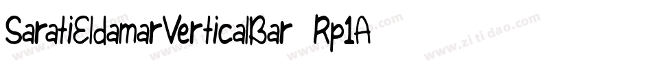 SaratiEldamarVerticalBar-Rp1A字体转换