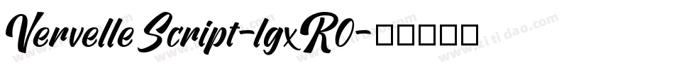 VervelleScript-lgxR0字体转换