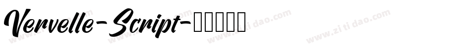 Vervelle-Script字体转换