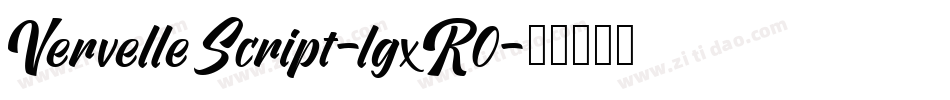VervelleScript-lgxR0字体转换
