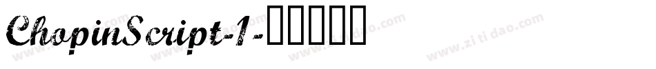 ChopinScript-1字体转换