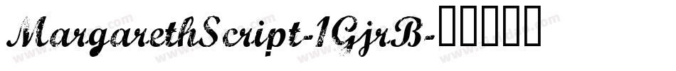 MargarethScript-1GjrB字体转换