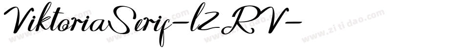 ViktoriaSerif-l2RV字体转换