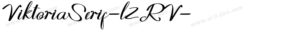 ViktoriaSerif-l2RV字体转换