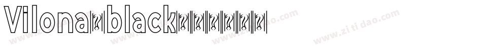 Vilona-black字体转换