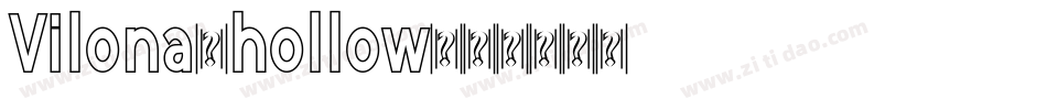 Vilona-hollow字体转换