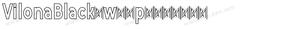 VilonaBlack-w11p6字体转换