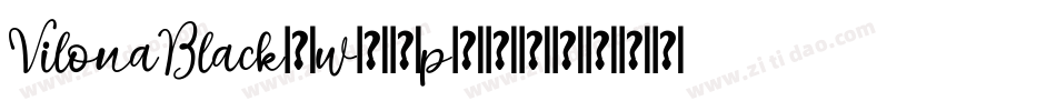 VilonaBlack-w11p6字体转换