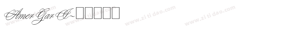 AmerGarI字体转换