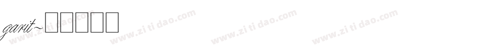 garit字体转换