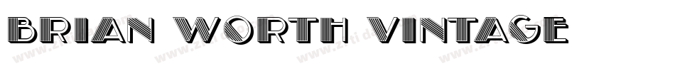 BRIAN-WORTH-Vintage字体转换