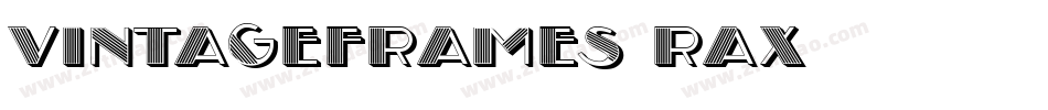 VintageFrames-raX7字体转换