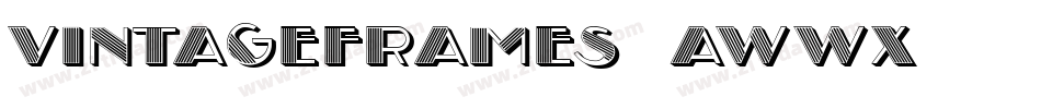 VintageFrames8-AWwx字体转换