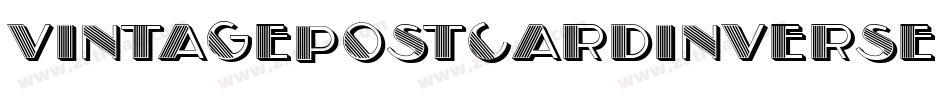 VintagePostcardInverse-51XE8字体转换