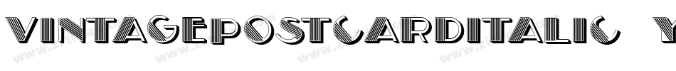 VintagePostcardItalic-6YyOY字体转换 VintagePostcardItalic-6YyOY字体转换