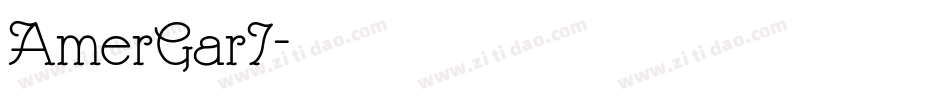 AmerGarI字体转换