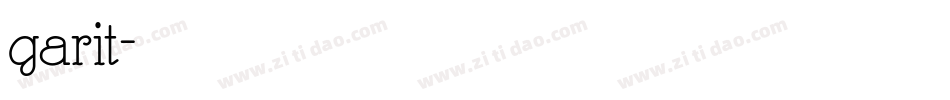 garit字体转换