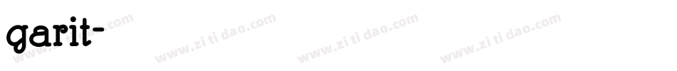 garit字体转换